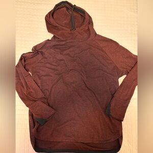 Maroon Tunic-Length Active Hoodie
